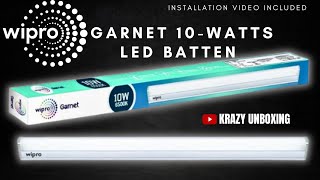 wipro Garnet 10W LED Batten for Living Room amp Bedroom Tubelight for Home amp Office with 1000 lm 2Feet [upl. by Rasaec]