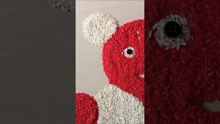 How to draw teddy bear with rice viralshort [upl. by Bolt440]