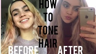 How to Remove Brass from Blonde Hair  Wella T18 Toner  Love Saskia [upl. by Sayles]