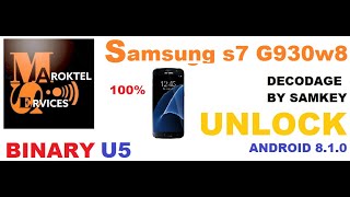 Samsung S7 g930w8 unlock  80 binary 5  network unlock [upl. by Losyram]