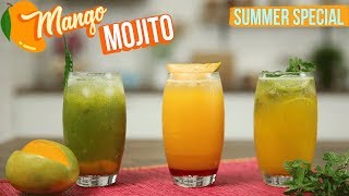 3 Varieties of Mango Mojito Recipe  How to Make the Perfect Mojito Cocktail  Summer Cooler  Varun [upl. by Spector865]