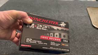 Winchester M22 40 grain copper plated round nose 1000 rounds is this stuff good or junk [upl. by Nairbo988]