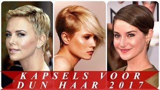 Kapsels voor dun haar 2017 [upl. by Ennailuj]