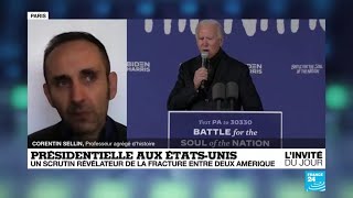 Présidentielle aux ÉtatsUnis  quotCe sera très difficile de réconcilier la société américainequot [upl. by Sherrer]