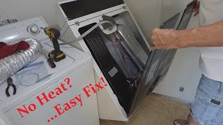 Dryer Not Heating  How to Diagnose amp Repair  Complete Instructions [upl. by Rol]