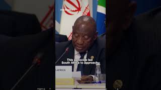 Israels military action against the people of Gaza is genocide Ramaphosa says [upl. by Elledoj]