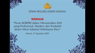 Live Webinar Korpri ASNKiniBeda [upl. by Sollows]