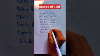 Source of acidcitric acid formic aciduric acidshortvideo shortfeed short [upl. by Pentheam]