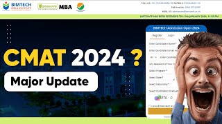 CMAT 2024  Major Update  BIMTECH Forms Out  Last Date To Apply bimtech cmat2024 [upl. by Opaline]