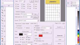 Criar Calendário no CorelDRAW [upl. by Aleyam227]