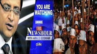 The Newshour Debate AAP sparks street fight  Full Debate 5th March 2014 [upl. by Annahsor]