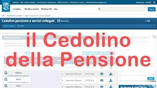 Cedolino della Pensione Inps online  Area riservata ecco come scaricarlo [upl. by Obola101]