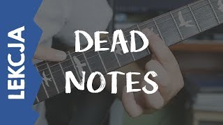 Tłumienie strun na gitarze  ghost i dead notes [upl. by Kyla]