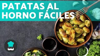 PATATAS AL HORNO con Ajo y Perejil 👌 Receta de Patatas al Horno Fácil y Rápida [upl. by Ayhtak]