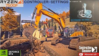 Construction Simulator 2022  Joystic Tuş Ayarları  TÜRKÇE  CONTROLLER AYARI 2024 [upl. by Wesley]