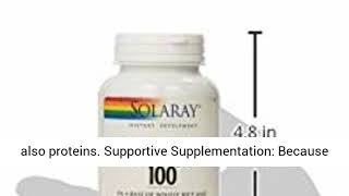 Solaray Vitamin BComplex 100 Supports Healthy Hair and Skin Immune System Function Blood Cell [upl. by Raddi13]