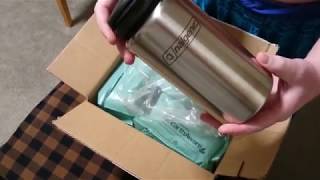 Nalgene Standard Stainless Steel Bottle 38 oz Unboxing  Water Container  Canteen [upl. by Llibyc626]