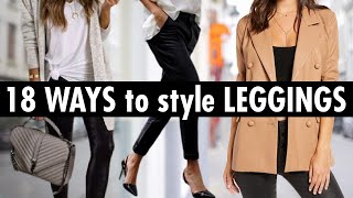 18 Stylish Ways to Wear Leggings mustsee [upl. by Yeldua]