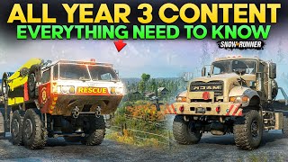 Year 3 Pass All Seasons Vehicles and Regions in SnowRunner Everything You Need to Know [upl. by Ahtanaram991]