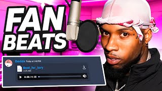 Tory Lanez Records on a FANs BEAT [upl. by Rehpinnej921]