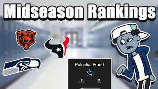 NFL Midseason Rankings  Tierlist [upl. by Yelad137]