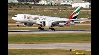 Fly Emirates flying from Dubai intl to Hamad intl Qatar [upl. by Erlin]