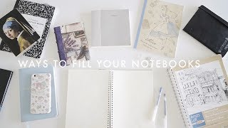 11 Ways to Fill Your Notebooks 💭 [upl. by Grayce725]