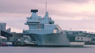 HMS Prince of Wales Warship Liverpool 1st December 2024 [upl. by Charo]