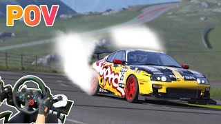 POV Toyota Supra Drifting with Steering Wheel Shifter amp Pedals Cam  Assetto Corsa 4K [upl. by Alexia261]