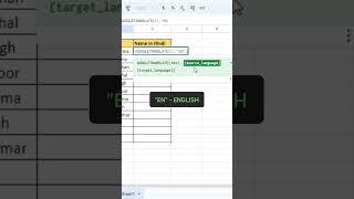 Excel Translation Shorts Tricks apnaexcel excel excelformula Shorts [upl. by Atikat749]