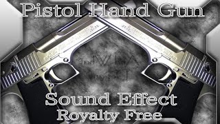 Pistol Hand Gun Sound Effect 07ハンドガン ピストルの銃声とリロード 効果音 06 ベレッタ ガバメント系 爽快感 [upl. by Chancey]