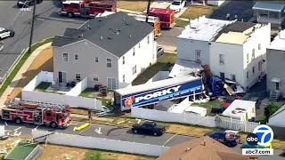 Big rig slams into home [upl. by Varney]