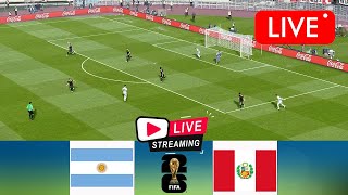 Live Argentina vs Peru  2026 FIFA World Cup South American Qualifiers  Watch Live Today [upl. by Limemann]