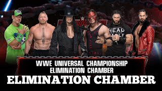 WWE ELIMINATION CHAMBER  JOHN CENA  ROMAN REIGNS  BROCK LESNAR  KANE  THE UNDERTAKER  ROLLINS [upl. by Charry]