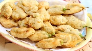 Nonnas Zucchini Flower Fritters Recipe  Laura Vitale  Laura in the Kitchen Episode [upl. by Adiene]