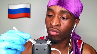 ASMR In Russian  чистка ушей [upl. by Patrick]