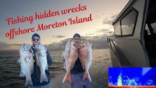 Fishing hidden wrecks off Moreton Island  snapper pearl perch [upl. by Raseta]