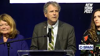 Sen Sherrod Brown DOH delivers remarks after losing race for the Senate in Ohio [upl. by Reidar]