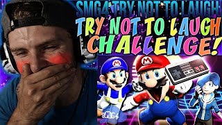 Vapor Reacts 699  TRY NOT TO LAUGH CHALLENGE quotSMG4 Mario The Ultimate Gamerquot by SMG4 REACTION [upl. by Nelyahs]