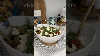 Cook chicken pesto pasta with me 👌🏼 cookingvlog cooking dinner dinnerideas [upl. by Ramed]