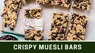 Crispy Muesli Bars  True Elements Make Your Own Muesli Recipe [upl. by Teodoor]