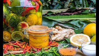 Recette  Achard de citrons confits Ile de la Réunion [upl. by Lyris]