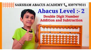 Abacus Level  2  Abacus Second Level Double Digits Number Practice With Abacus Tool abacus [upl. by Ahselak521]