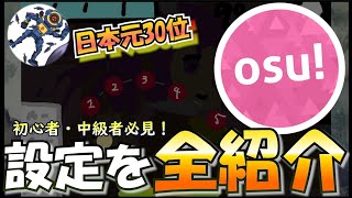 【Osu】全設定を日本トッププレイヤーが紹介します！【初心者・中級者必見WootingOpen Tablet DriverSkin】 [upl. by Ruscher]