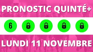 PRONOSTIC PMU QUINTÉ  LUNDI 11 NOVEMBRE LA CEPIERE RÉUNION 1 COURSE 3 [upl. by Pennington]