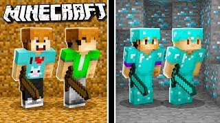 THE PALS NOOB vs PRO BATTLE Dirt vs Diamond in Minecraft [upl. by Behnken]