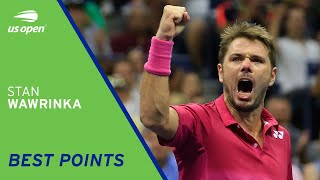 Stan Wawrinkas Best Points  US Open [upl. by Heywood71]