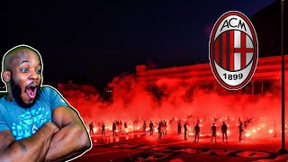 AMERICAN REACTS TO CURVA SUD MILANO AC MILAN ULTRAS  BEST MOMENTS [upl. by Nylzor]