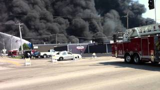 River Valley Recycling Fire  Kankakee IL 9211 [upl. by Einahpats]