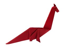 How To Make an Origami Dinosaur  Paper Craft [upl. by Ahsian406]